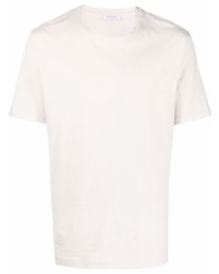 T-shirt à col rond beige Boglioli