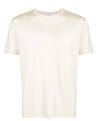 T-shirt à col rond beige Boglioli