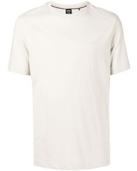 T-shirt à col rond beige BOSS