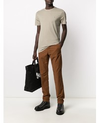 T-shirt à col rond beige AllSaints