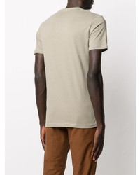 T-shirt à col rond beige AllSaints