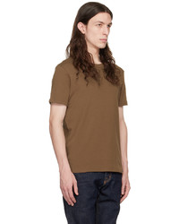 T-shirt à col rond beige Tom Ford