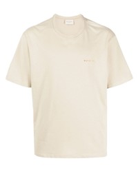 T-shirt à col rond beige Buscemi