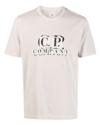 T-shirt à col rond beige C.P. Company