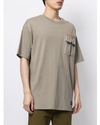 T-shirt à col rond beige Izzue