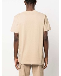 T-shirt à col rond beige Calvin Klein Jeans