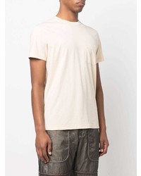 T-shirt à col rond beige Diesel