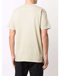 T-shirt à col rond beige Stone Island