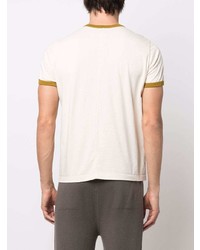 T-shirt à col rond beige Rick Owens