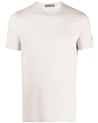 T-shirt à col rond beige Corneliani