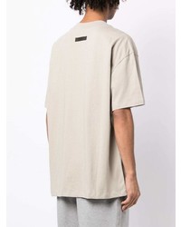 T-shirt à col rond beige FEAR OF GOD ESSENTIALS