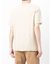 T-shirt à col rond beige Extreme Cashmere