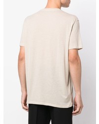 T-shirt à col rond beige Tom Ford