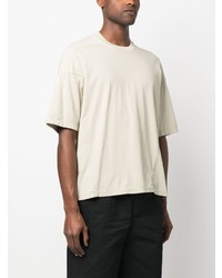 T-shirt à col rond beige Rick Owens DRKSHDW