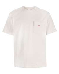 T-shirt à col rond beige Danton