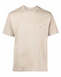 T-shirt à col rond beige Danton