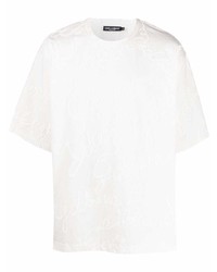 T-shirt à col rond beige Dolce & Gabbana