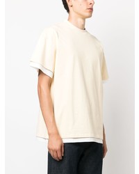 T-shirt à col rond beige Jil Sander