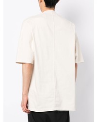 T-shirt à col rond beige Rick Owens