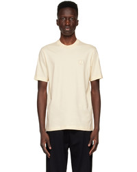 T-shirt à col rond beige Dunhill