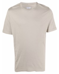 T-shirt à col rond beige Fedeli