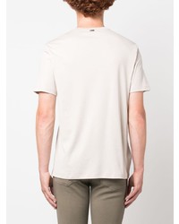 T-shirt à col rond beige Herno