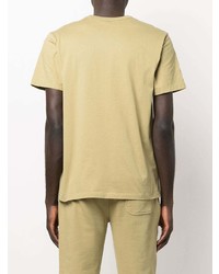 T-shirt à col rond beige MAISON KITSUNÉ