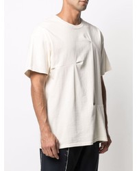 T-shirt à col rond beige Corelate