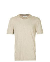 T-shirt à col rond beige Gieves & Hawkes
