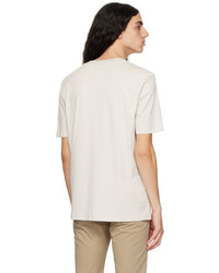 T-shirt à col rond beige Hugo