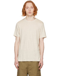 T-shirt à col rond beige Isabel Marant