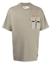 T-shirt à col rond beige Izzue