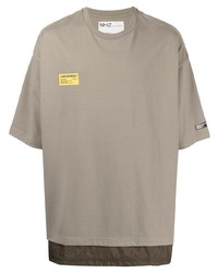 T-shirt à col rond beige Izzue