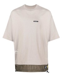 T-shirt à col rond beige Izzue