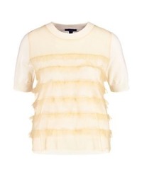 T-shirt à col rond beige J.Crew