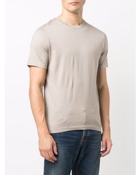 T-shirt à col rond beige Fedeli