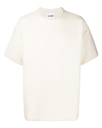 T-shirt à col rond beige Jil Sander