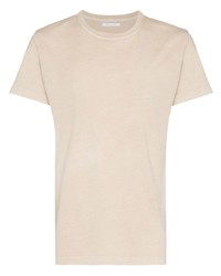 T-shirt à col rond beige John Elliott