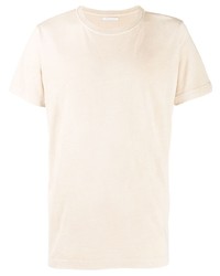 T-shirt à col rond beige John Elliott