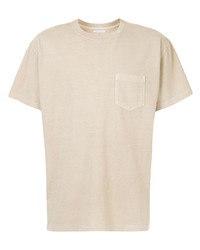 T-shirt à col rond beige John Elliott