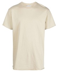 T-shirt à col rond beige John Elliott