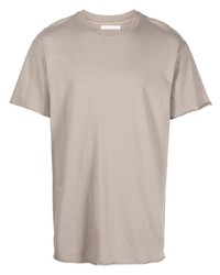 T-shirt à col rond beige John Elliott