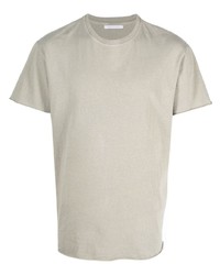 T-shirt à col rond beige John Elliott