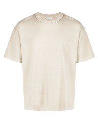 T-shirt à col rond beige John Elliott