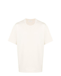 T-shirt à col rond beige John Elliott