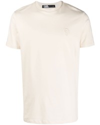 T-shirt à col rond beige Karl Lagerfeld