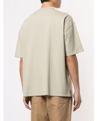 T-shirt à col rond beige MAISON KITSUNÉ