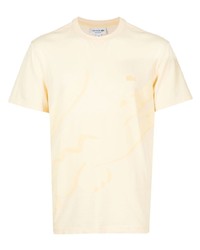 T-shirt à col rond beige Lacoste