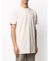 T-shirt à col rond beige Rick Owens