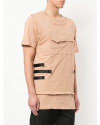 T-shirt à col rond beige Matthew Miller